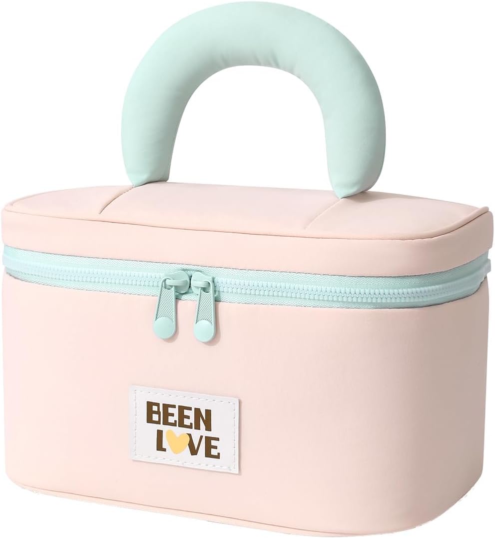 Bolsa maquillaje viaje organizadora gran capacidad con asa