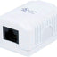 Caja montaje Cat5e RJ45 1 puerto doble IDC 50u blanco