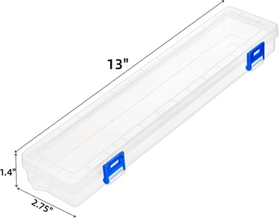 8 Soportes plástico pinceles acuarela 13pulg caja con tapa