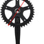 Set bielas 6.693" bicicleta fija negro 40T