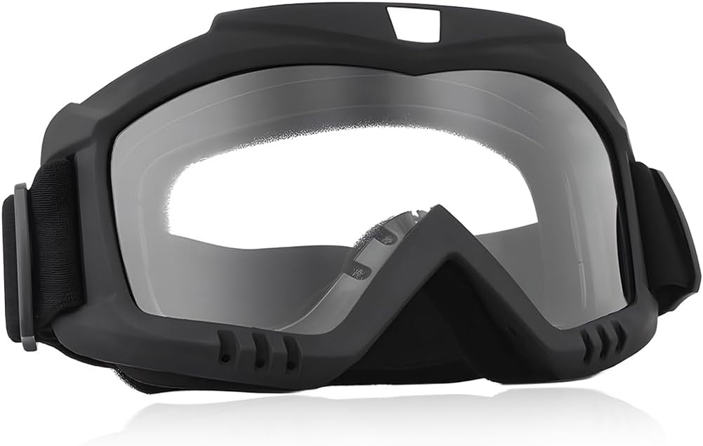 Gafas motocross resistentes al viento y polvo transparentes