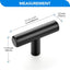 Tiradores acero inox color negro un solo agujero 45uds