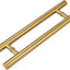 Manija puerta corrediza acero inox 24" forma H dorado