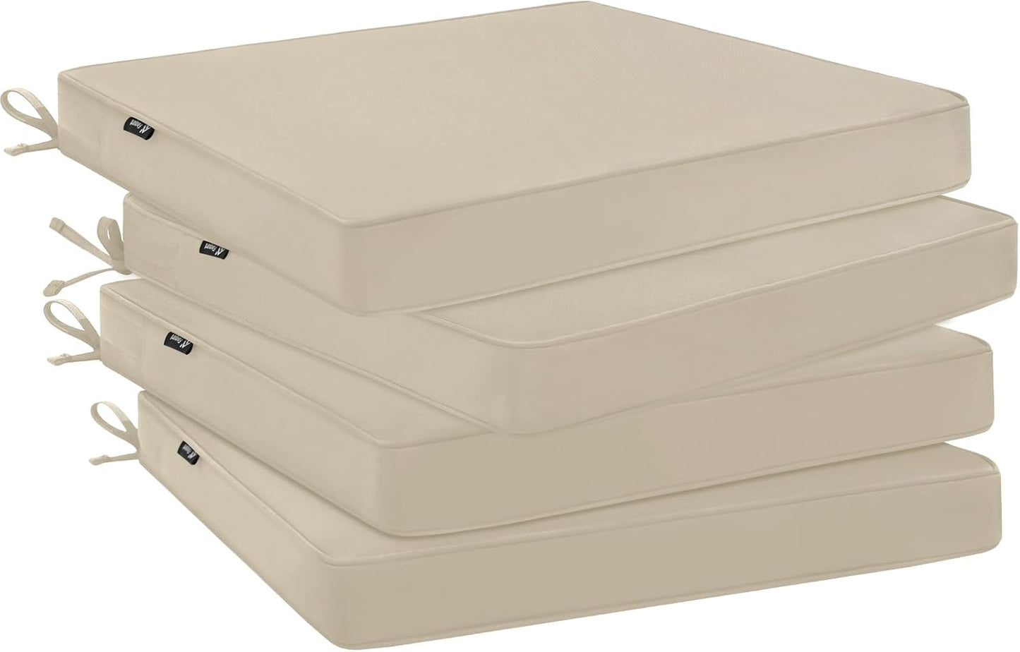 Set 4 cojines silla patio 17x16pulg resistente