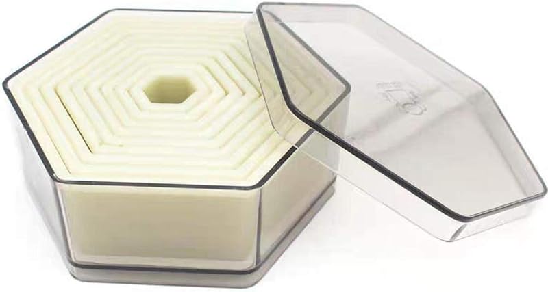 Cortador pastelería 9 pzas hexagonal