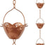 Cadena lluvia cobre ajustable con campana 8.2ft