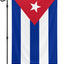 Bandera jardín Cuba 12x18pulg doble cara decoración fiestas