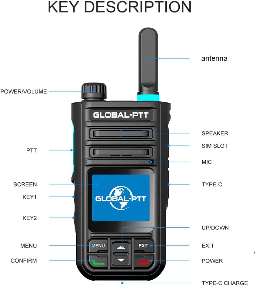 Walkie Talkie GPS Pack 2 con Pantalla Digital y SIM Anual