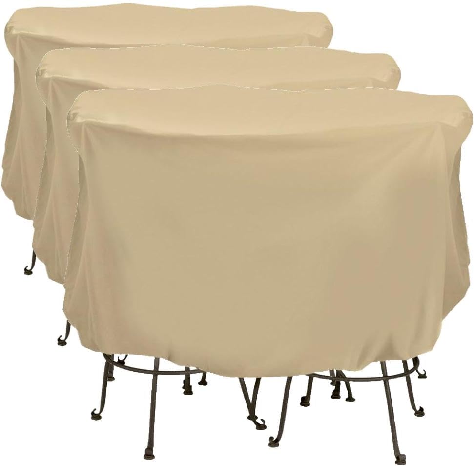 Set 3 fundas bistró UV4 74x44pulg color caqui