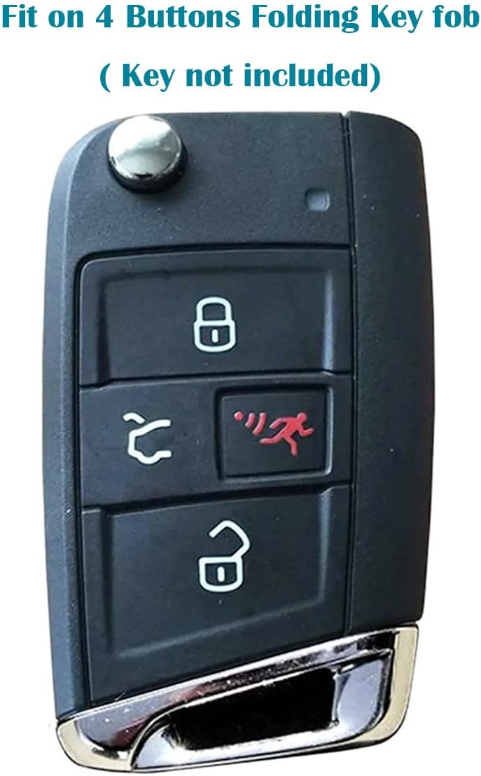 Funda TPU 360 compat VW Jetta Tiguan GTI sin llave negro