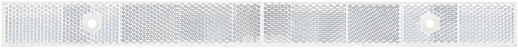 Tira reflectora blanca 12x1pulg con 2 agujeros