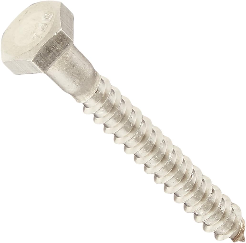 Tornillos hex acero inox 1/4x2 pulg set 50