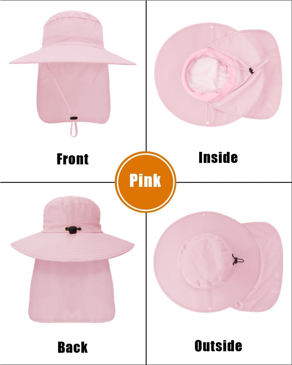 Sombrero ala ancha UPF 50 para hombres y mujeres plegable