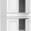 Sistema armario madera 21.38pulg 6 estantes color blanco