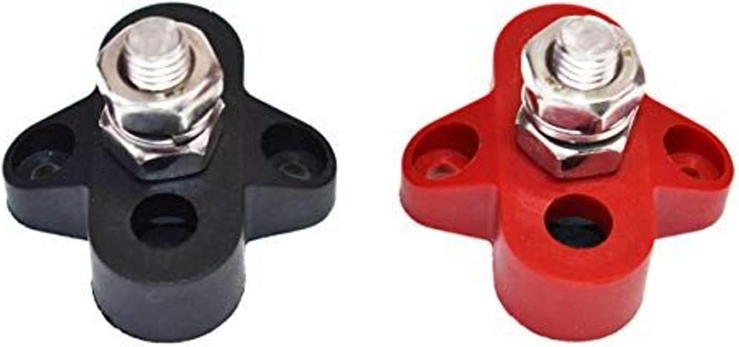 Poste aislado acero inox 5/16pulg con orificios nailon