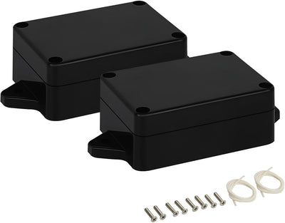 Caja conexiones IP65 plástico ABS color negro 83x58x33mm set 2