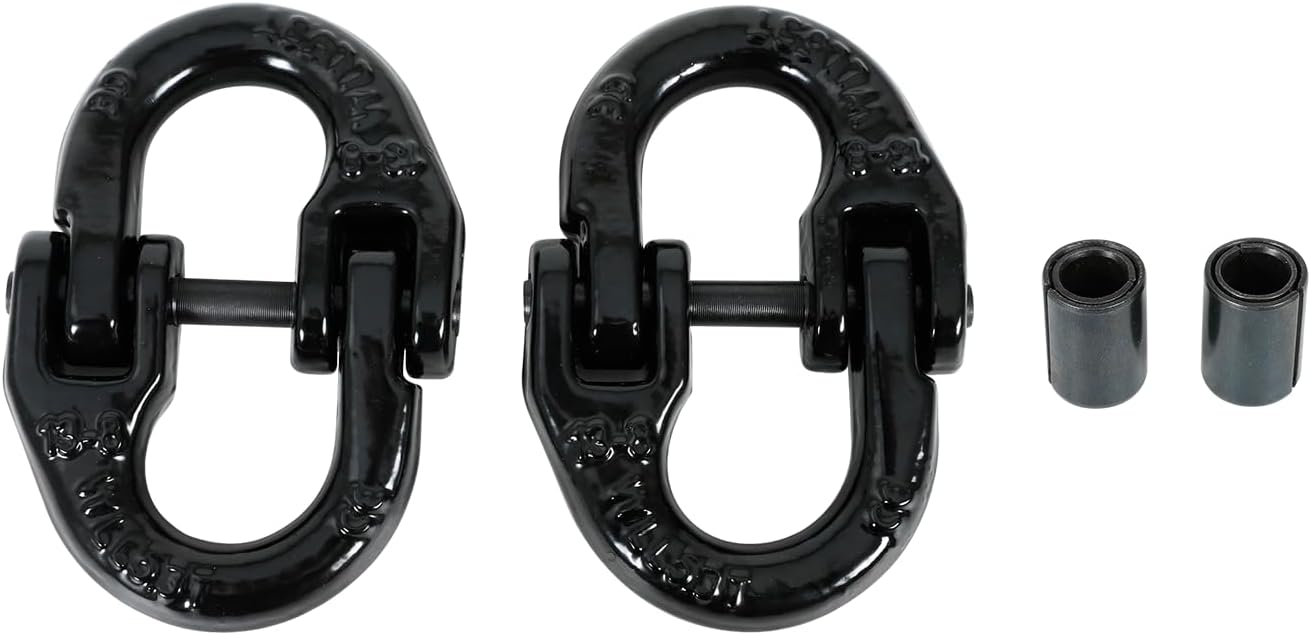2 Unids Acoplamiento Grado 80 Cadena Negro