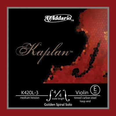 Cuerda violín E espiral dorada K420L-3 escala 4/4
