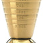 Medida bebida 2.5oz color dorado