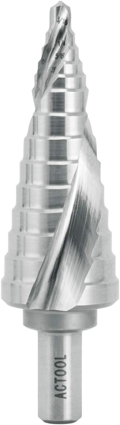 Broca Escalonada HSS 3/16-1 Pulg para Taladro