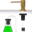Dispensador jabón fregadero acero inox con tubo 47pulg