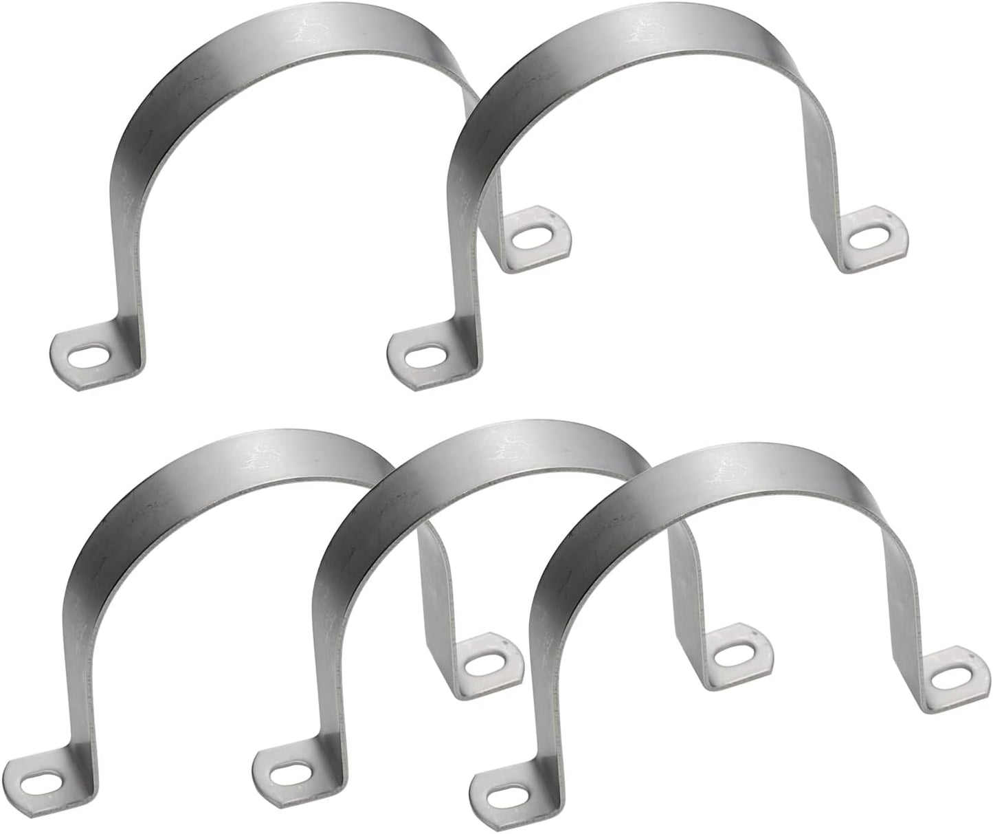 5 abrazaderas tubo U 4pulg acero inox 304