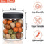 48 Frascos Plástico 8oz con Tapas Sin BPA Herméticos