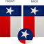 Bandera Texas 12x18pulg doble cara para patio