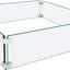 Protector viento vidrio templado 19.5" mesa fogata