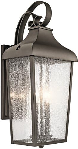 Soporte pared exterior con 2 luces