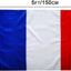 Bandera Francia 3x5ft 210D poliéster rayas cosidas ojales