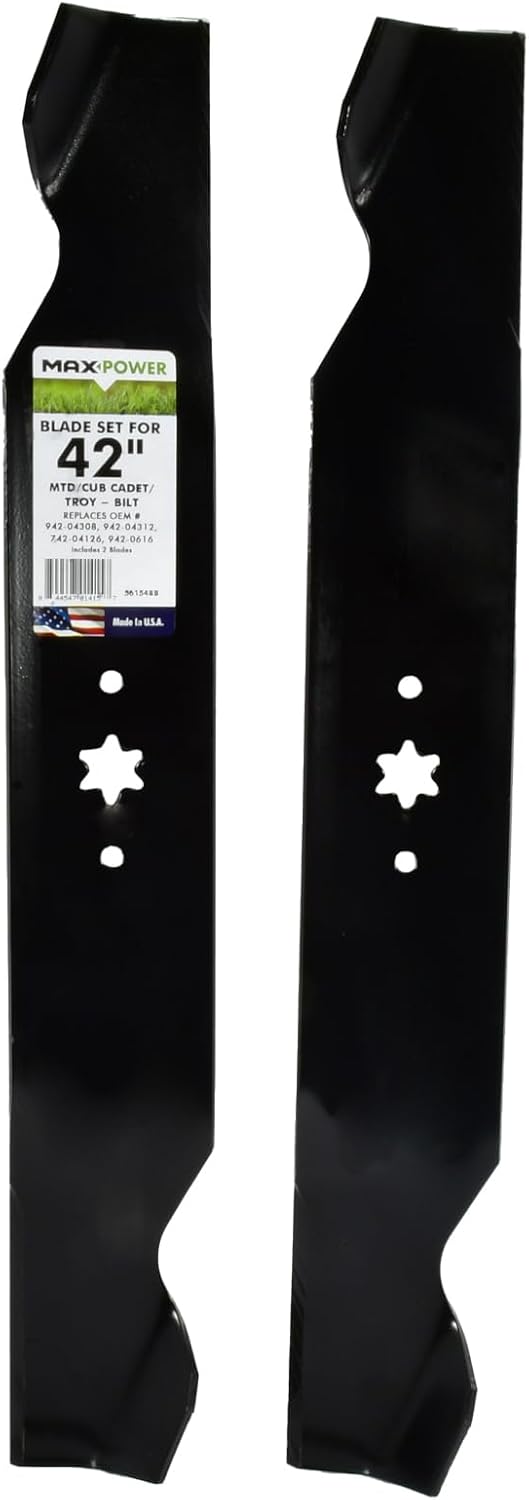 2 Pzas Cuchillas para Cortadoras MTD 42pulg Cub Cadet