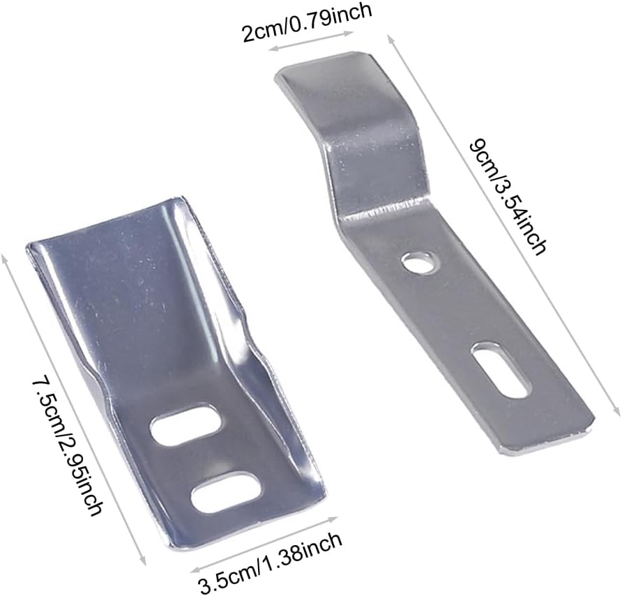 2 Pares Perchas Fregadero Pared Kit Gancho Baño Flotante