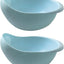 Colador arroz 2en1 cesta filtro azul pequeño