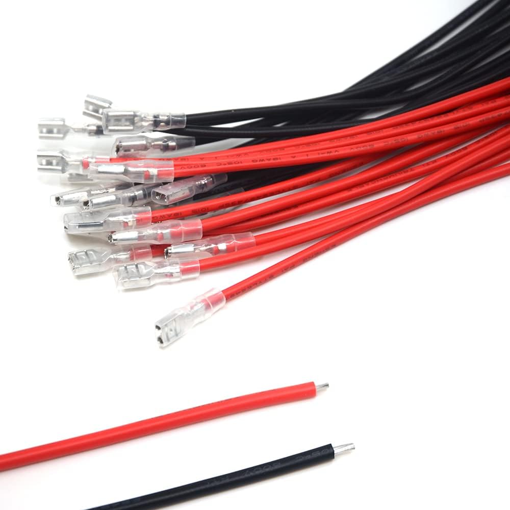 Kit terminales crimpados hembra 7.9pulg 14awg manguito