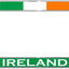 Marco matrícula Irlanda con bandera