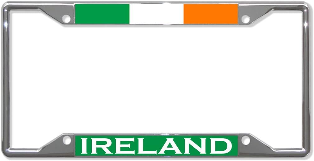 Marco matrícula Irlanda con bandera