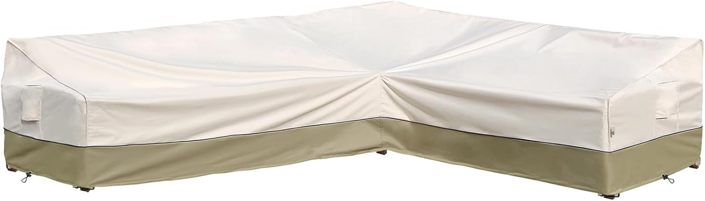 Funda seccional para sofá exterior 600D impermeable anti-UV