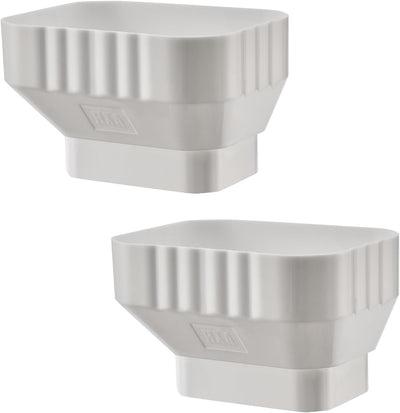 Adaptador bajante canalón 3x4 a 2x3 2unid