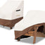 Fundas sillas patio impermeables 35x37x36" beige/marrón