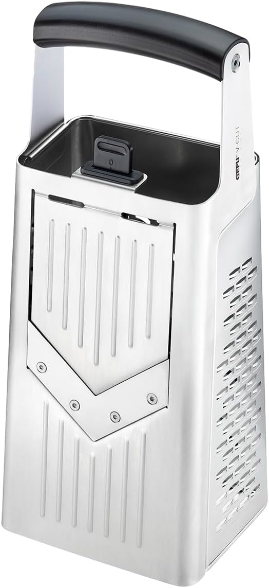 Rallador V-CUT de 4 Vías para Cocina con Asa de Plástico