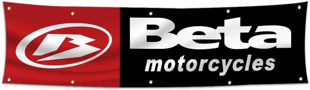 Bandera betas motocicleta 2x8ft para tienda garaje