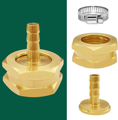 Conector manguera jardín latón rosca giratoria 4 pzas