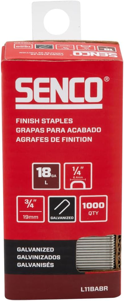 Grapas corona 1/4 pulg 3/4 pulg galvanizadas 1000uds