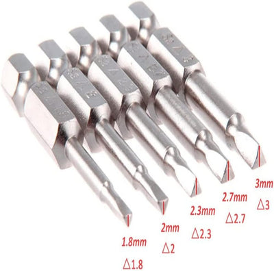 Juego puntas destornillador triangular magnética 1.969pulg S2 acero