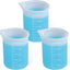 3 Vasos Silicona Dispensadores Detergente Reutilizables