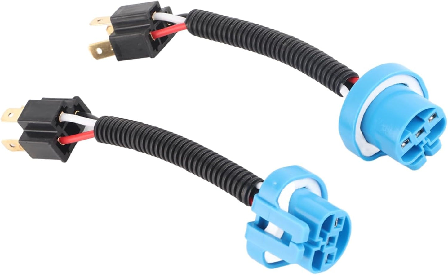 Arnés cable faros 9007 macho a H4 hembra 2 Uds