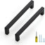 20 Tiradores Cuadrados Cocina 6.25" Negro Mate