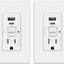 Salida GFCI con puertos USB 24 W certificada