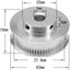 Polea GT2 aluminio para correa 0.236pulg 60 dientes